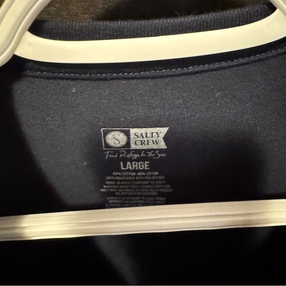 Salty Crew Crop Navy T-Shirt - Picture 3 of 4